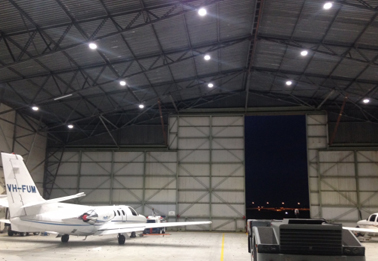 Essendon Airport aircraft hangar<br>
Use Product: 120W High Efficacy 3030 LED High Bay Light
