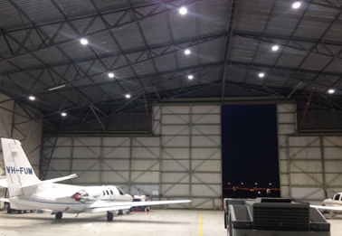 Essendon Airport aircraft hangar<br>
Use Product: 120W High Efficacy 3030 LED High Bay Light